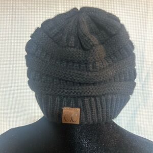 C.C Women's Black Knit Beanie